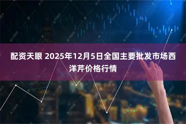 配资天眼 2025年12月5日全国主要批发市场西洋芹价格行情